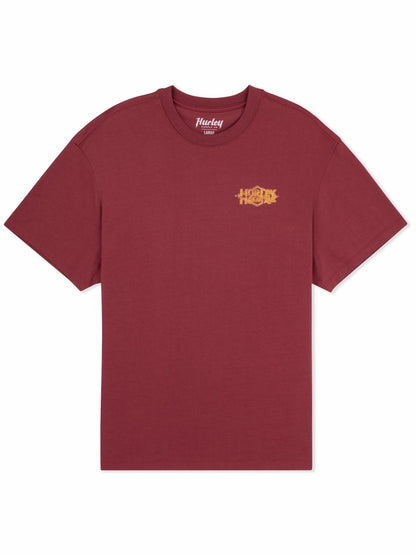 Fly Short Sleeve Cherry Crimson - Hurley