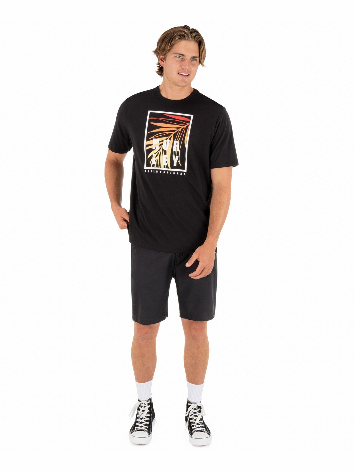 Window Tropics Short Sleeve Black - Hurley