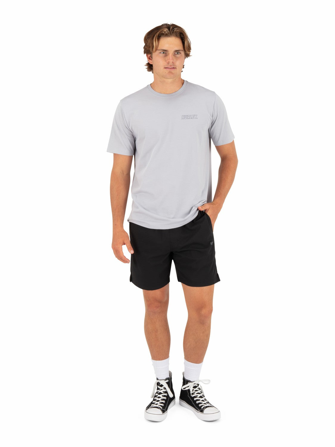 H20-Dri Fastlane Lined Short Sleeve Light Asteroid - Hurley