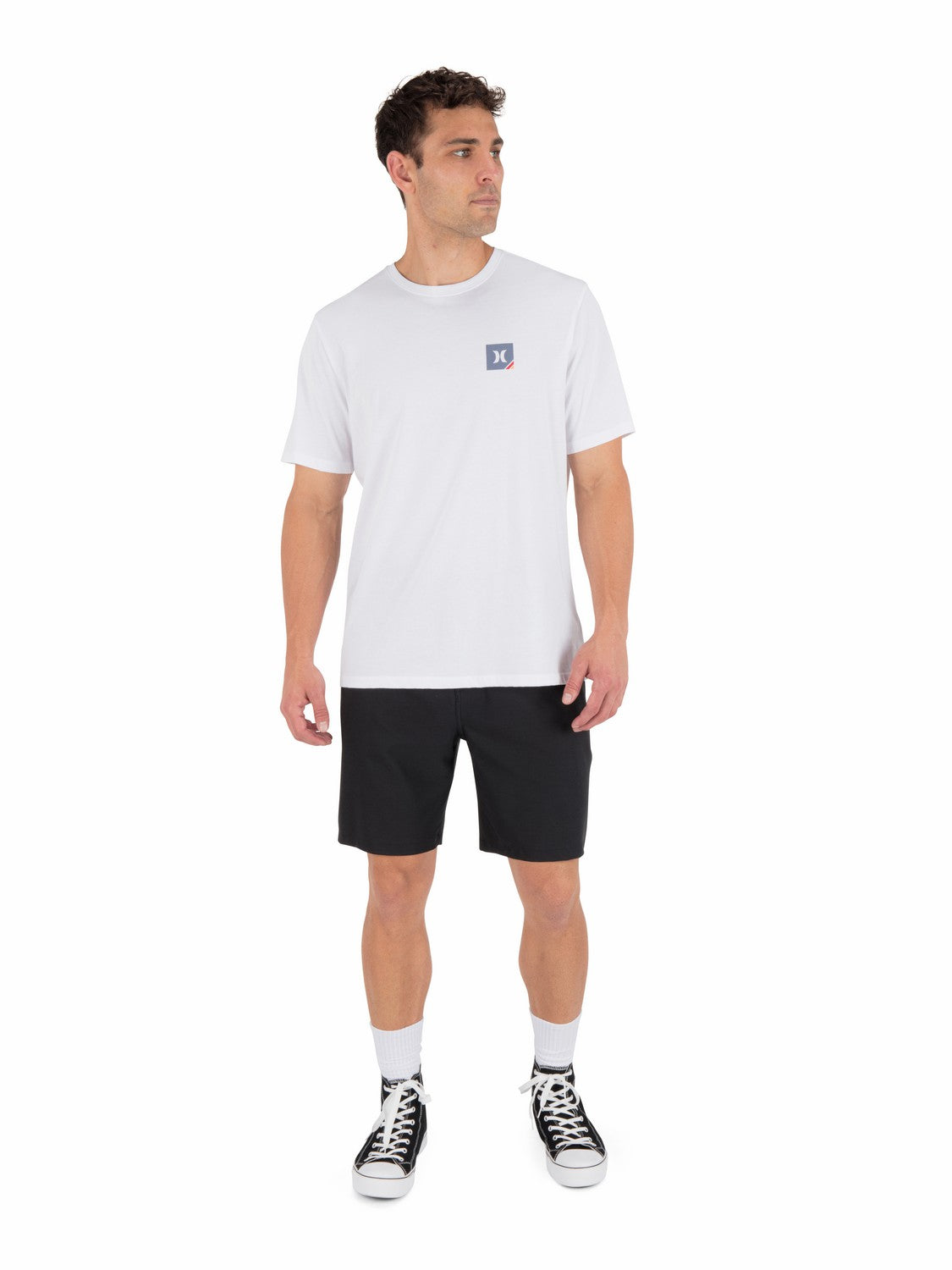 Corner Short Sleeve White - Hurley