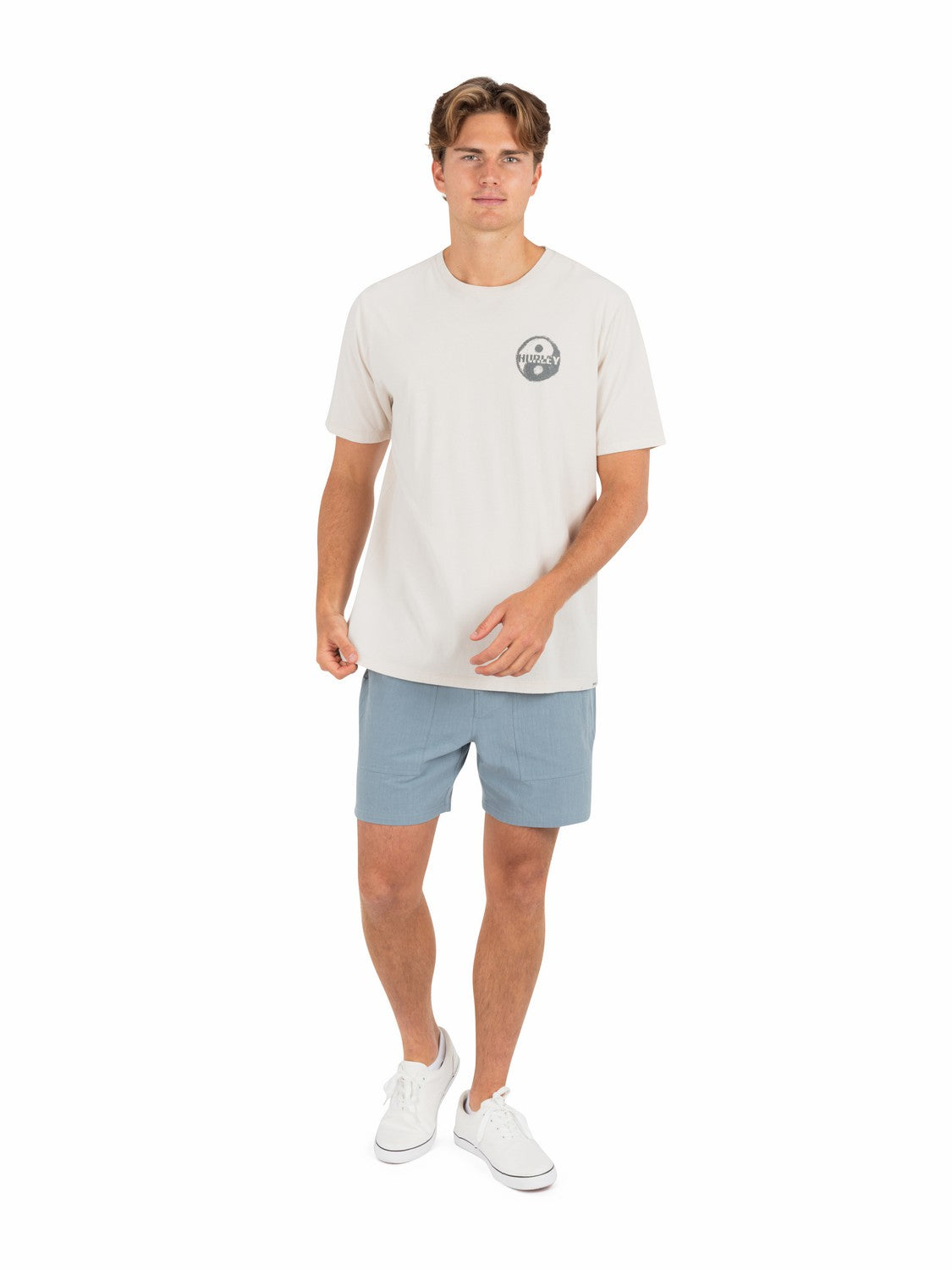 Window Of Sand Short Sleeve Bone - Hurley