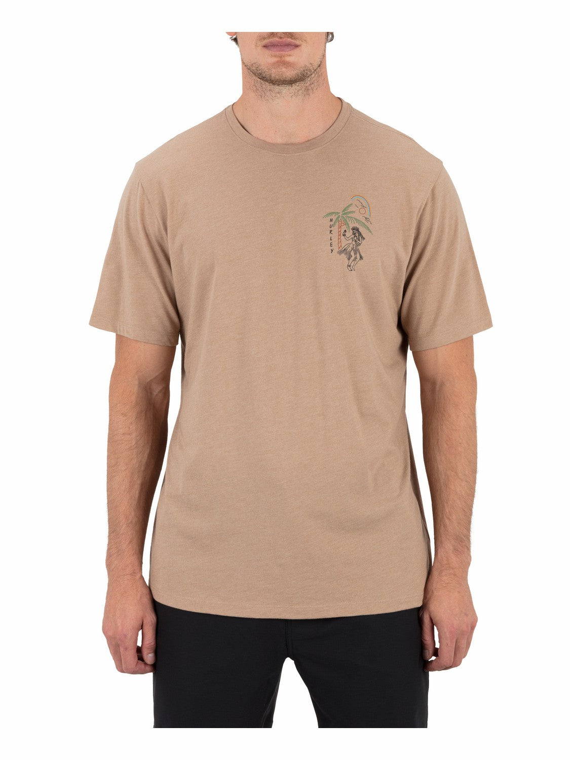 Hula In Paradise Short Sleeve Bristlecone Heather - Hurley