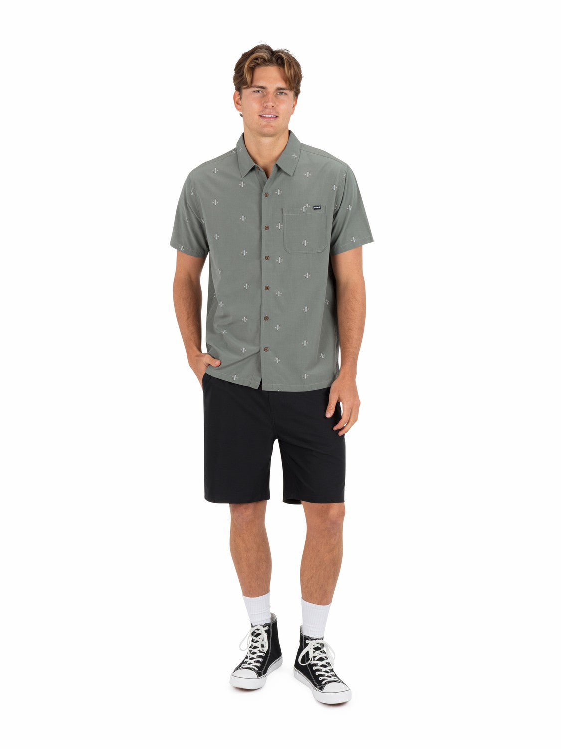 Aero Short Sleeve Great White Combo - Hurley