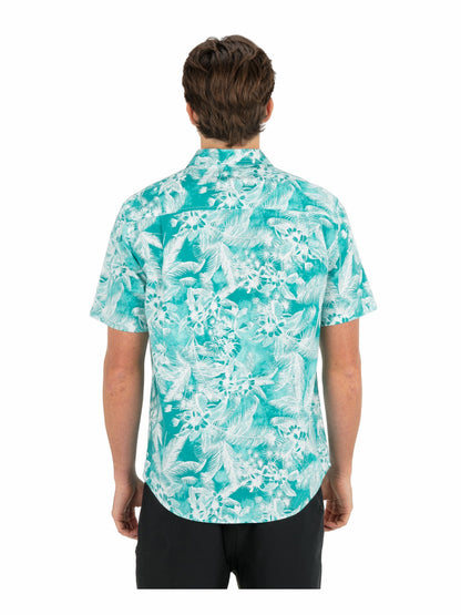Lido Stretch Short Sleeve Real Teal - Hurley