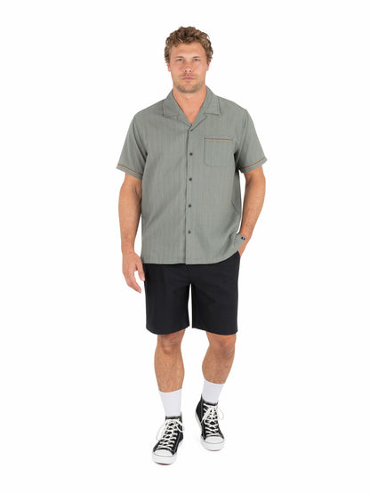 Lay Day Camp Short Sleeve Army - Hurley