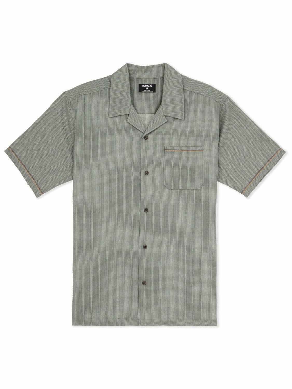 Lay Day Camp Short Sleeve Army - Hurley