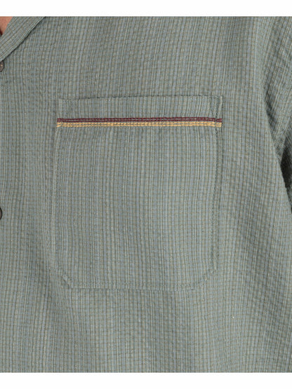 Lay Day Camp Short Sleeve Army - Hurley