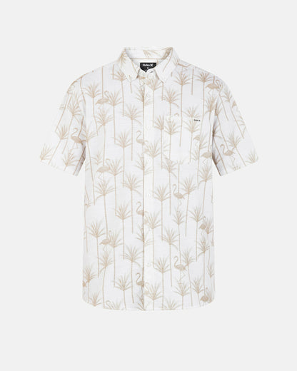 One And Only Stretch Short Sleeve Shirt Bone - Hurley