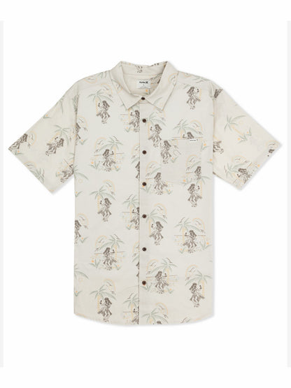 Lido Stretch Short Sleeve Bone 2 - Hurley