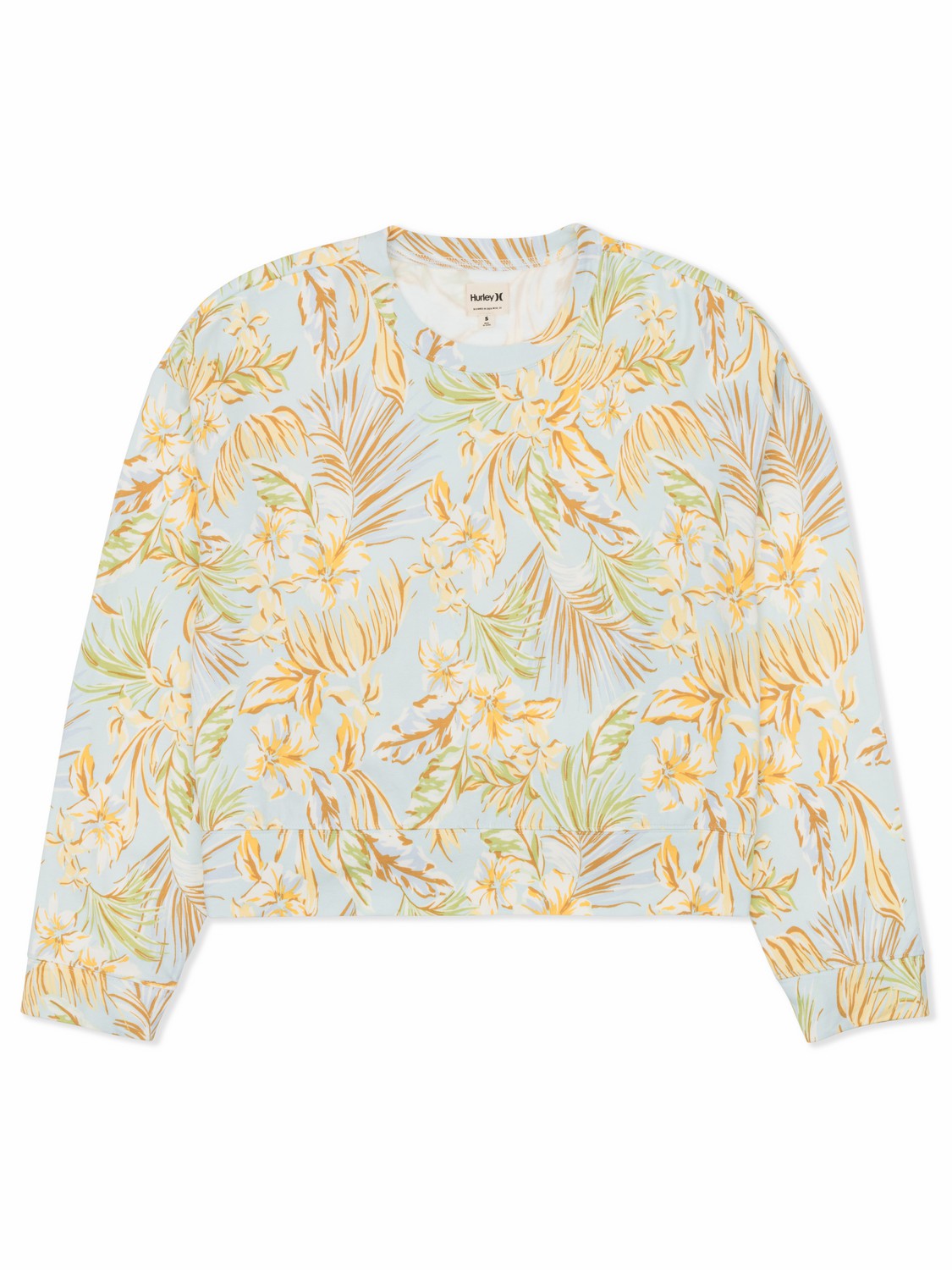 Fall Palms Boxy Crew STARLIGHT BLUE - Hurley