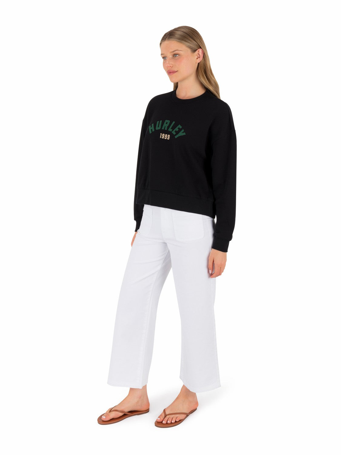 Worthy Boxy Crew BLACK - Hurley