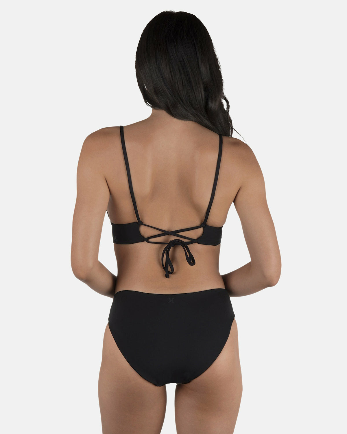 Solid Full Bikini Bottom Black - Hurley