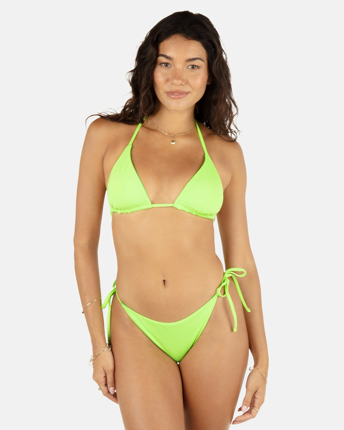 Solid Reversible Cheeky Tie Side Bottom Key Lime/Grass Green - Hurley