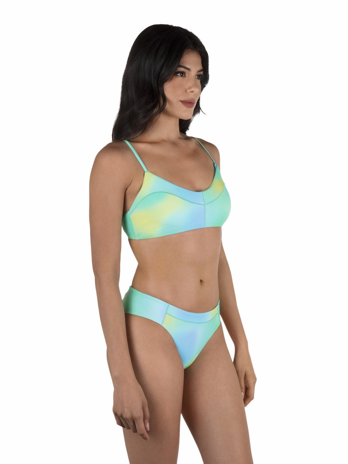 Sunset Ombre Max Solid Bralette Limeaide - Hurley