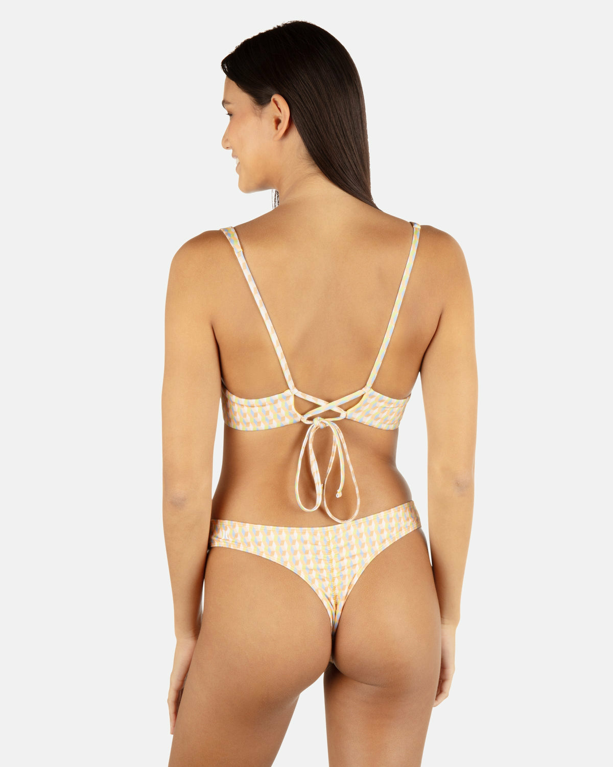 Retro Geo Underwire Bralette Chartreuse - Hurley