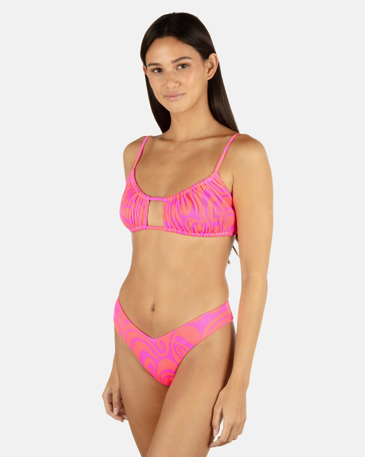 Trip Hop Scoop Front Bralette Maraschino - Hurley