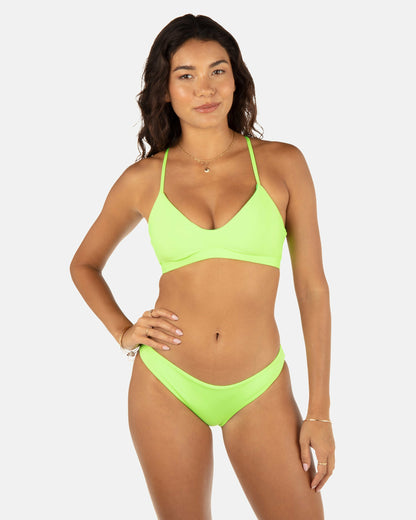 Solid Adjustable Bikini Top Key Lime/Grass Green - Hurley