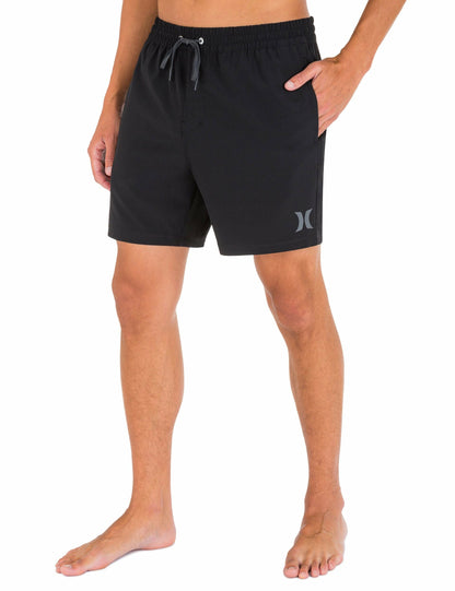 One And Only Solid Volley Boardshort 17" Black - Hurley
