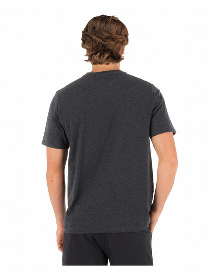 Inlined Slub Short Sleeve Black Heather - Hurley